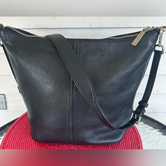 MICHAEL KORS PEBBLED LEATHER  FULTON SPORT CROSSBODY MESSENGER BAG. PRISTINE! - Picture 3 of 13